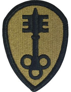 0300 Military Police Brigade Scorpion Patch with Fastener (PMV-0300B)