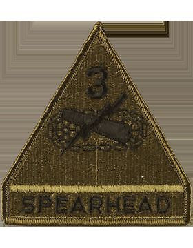3 Armor Division with Tab Subdued Patch
