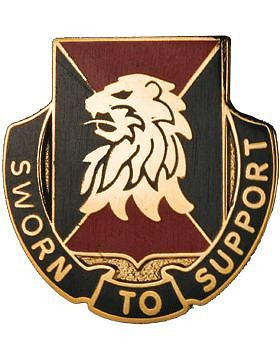 0461 Personnel Services Bn Unit Crest (Sworn To Support)