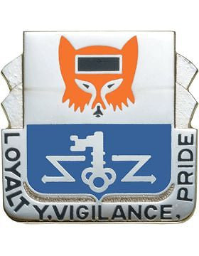 0302 Military Intelligence Bn Unit Crest (Loyalty, Vigilance, Pride)