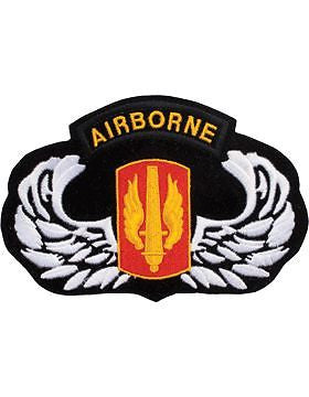 N-417 Parachutist Badge with 18 Field Artillery Patch 5" x 7"