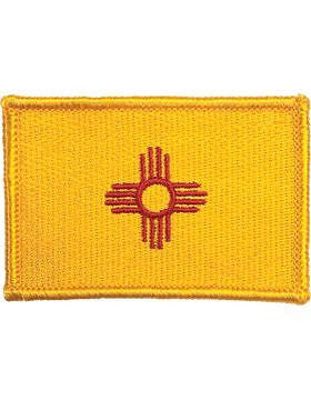 New Mexico 2" x 3" Flag (N-S-NM1) with Gold Border