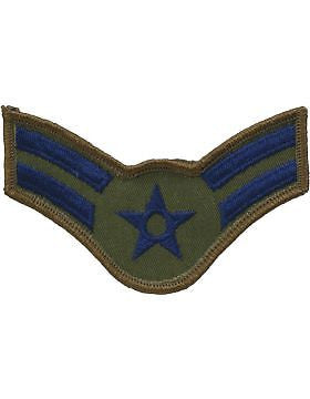 USAF Chevron (AF-C202/S) Airman First Class Subdued Small (Pair)
