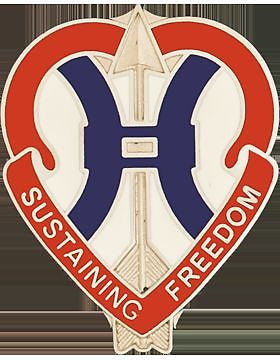 0901 Spt Bn Unit Crest (Without Hesitation of Fear)