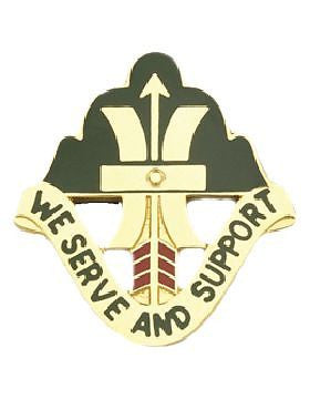 0186 Support Bn Unit Crest (We Serve And Support)