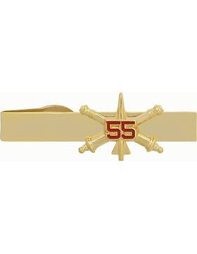 No-Shine (NS-TB-RO-ADA-055) 55th Air Defense Artillery BOS Officer Tie Bar