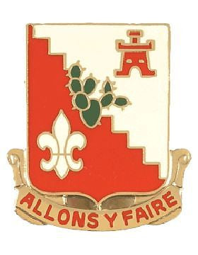 0109 Engineer Bn Unit Crest (Allons Y Faire)