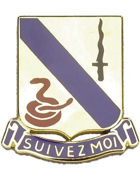 0014 Armored Cavalry Unit Crest (Suivez Moi)