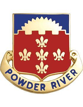0300 Field Artillery Unit Crest (Powder River)