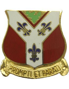 0122 Field Artillery Unit Crest (Prompti Et Parati)