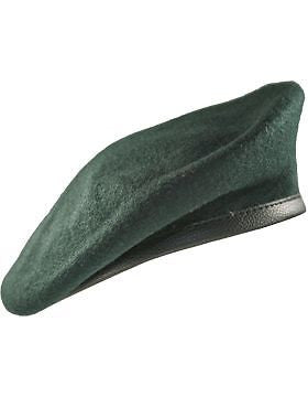 Beret (BT-E08/02) SF Green with Leather Sweatband Size 6 5/8" (Lined)