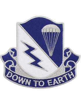 N-DUI-0507 507 Infantry "Down To Earth" Patch with Heat Seal 3 1/2"