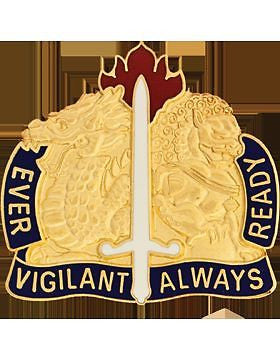 0411 Support Group Unit Crest (Ever Vigilant Always Ready)