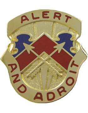 0049 Air Defense Artillery Group Unit Crest (Alert And Adroit)