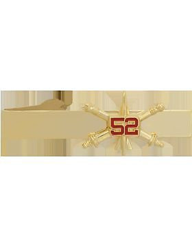 No-Shine (NS-TB-RO-ADA-052) 52nd Air Defense Artillery BOS Officer Tie Bar
