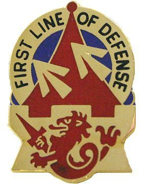 0094 Air Defense Artillery Brigade Unit Crest (First Line Of Defense)
