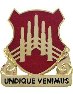 0071 Air Defense Artillery Unit Crest (Undique Venimus)