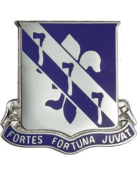 0334 Regiment Advanced Individual Trng Unit Crest (Fortes Fortuna Juvat)