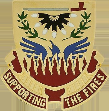 0271 Support Battalion Unit Crest (SUPPORTING THE FIRES)