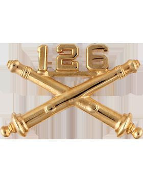 No-Shine (NS-OR-FA-126) 126th Field Artillery Officer 126 (Top) (Pair)