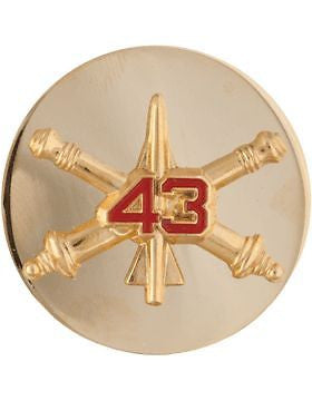 No-Shine (NS-RE-ADA-0043) 43rd Air Defense Artillery Enlisted (Pair)