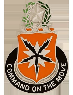 0136 Signal Bn Unit Crest (Command On The Move)