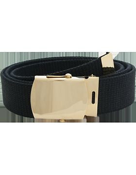 No-Shine (NS-402M) U.S. Army Spec Cotton 49" Belt with Buckle and Tip