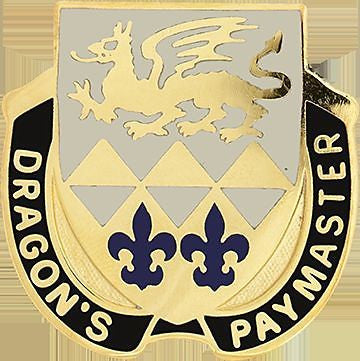 107 Finance Bn Unit Crest (Dragon's Paymaster)