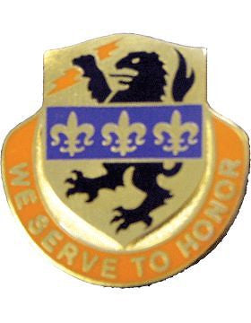 0392 Signal Bn Unit Crest (We Serve To Honor)