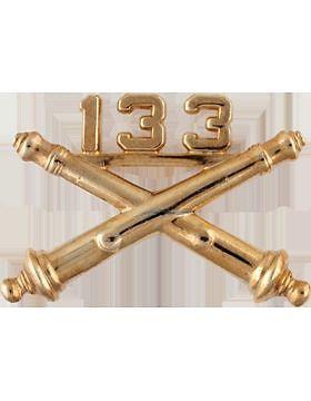 No-Shine (NS-RO-FA-133) 133rd Field Artillery Officer Regimental BOS (Pair)