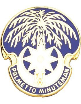 South Carolina State HQ ARNG Unit Crest (Palmetto Minuteman)