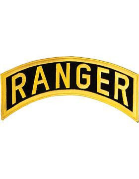 N-058 Ranger Tab Gold on Black 12"