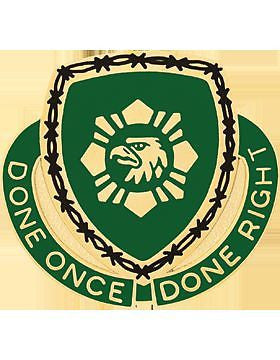 0744 Military Police Bn Unit Crest (Done Once Done Right)