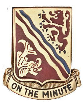 0037 Field Artillery Unit Crest (On The Minute)