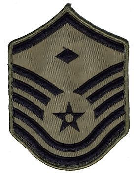 USAF Chevron (AF-C807/S) Master Sergeant with Diamond ABU Small (Pair)