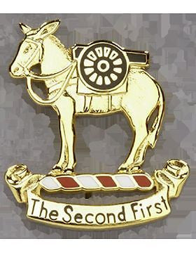 0002 Field Artillery (Left) Unit Crest (The Second First)