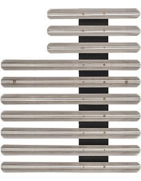 Ribbon Mount (R-MG27S) 27 Ribbon Eighth Inch Gap Staggered Right Material Back