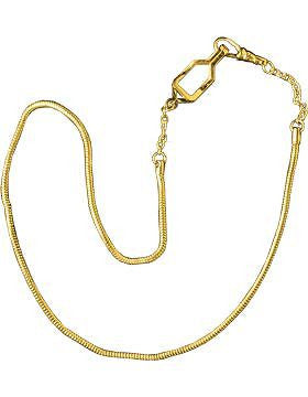 Snake Chain with Swivel and Button Hook (U-940G) Gold Packaged
