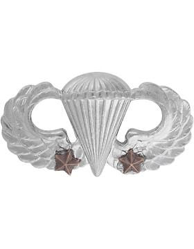 No-Shine Dress Mini (NS-507-2) Parachutist with Two Combat Stars