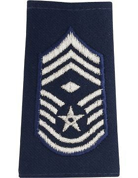 USAF Shoulder Marks (AF-M112/S) Chief Master Sergeant w/Diamond Small