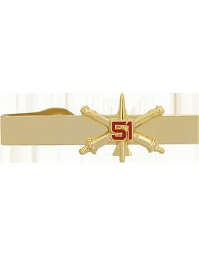 No-Shine (NS-TB-RO-ADA-051) 51st Air Defense Artillery BOS Officer Tie Bar