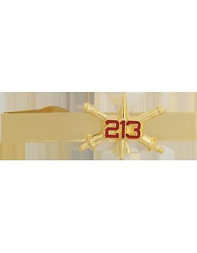 No-Shine (NS-TB-RO-ADA-) 213th Air Defense Artillery BOS Officer Tie Bar