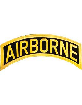 N-006 Airborne Tab Gold on Black 12"