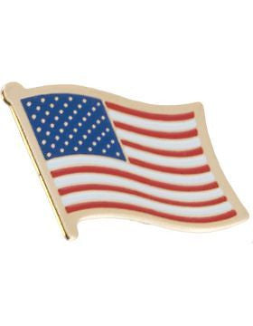 Tie Tac (U-T108G) American Flag Gold