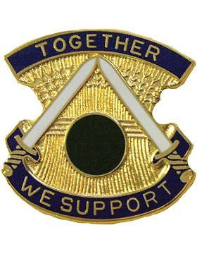 0423 Support Bn Unit Crest (Together We Support)