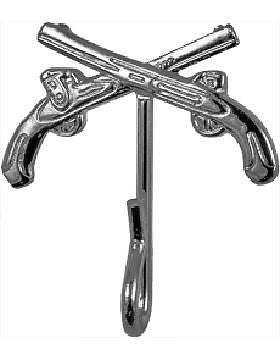 Crossed Pistol Hook (U-931S) Silver