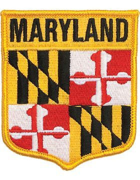 Maryland 3 3/4" Shield (N-SS-MD1) with Gold Border