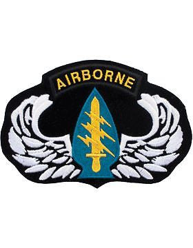 N-146 Parachutist Badge with Special Forces Patch 5" x 7"