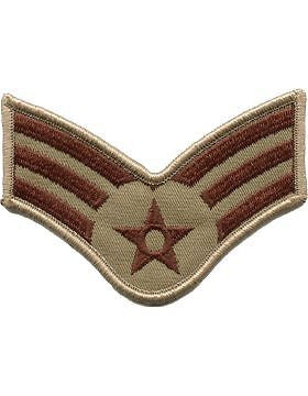 USAF Chevron (AF-C603/S) Senior Airman Desert Small (Pair)