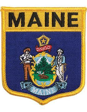 Maine 3 3/4" Shield (N-SS-ME1) with Gold Border